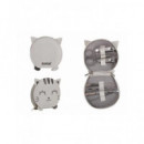 ITOTAL Set Manicura 24 piezas Dseños Gatos/Unicornios/Cerdito/Vaca