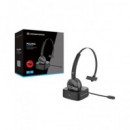 CONCEPTRONIC Auricular BLUETOOTH de Casco Monoaural con Base POLONA03BD Negro