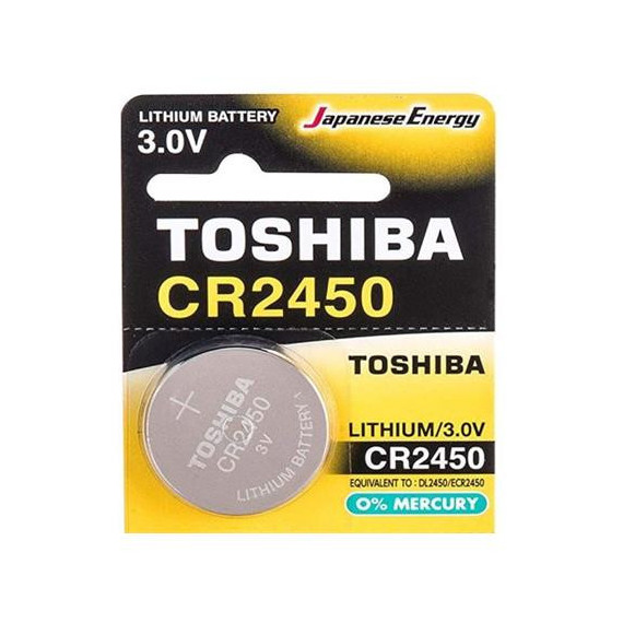 TOSHIBA Pila Boton CR2450 Litio 3V