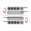 BRENNENSTUHL Regleta 10 Enchufes con Interruptores 2MTRS Cable 1153300120 Negro