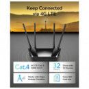 CUDY Router 4G Lte N300 LT400 Negro