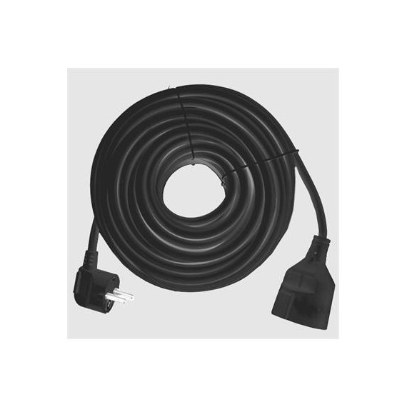 Silver Alargador Corriente Schucko 3MTRS 9223 Negro  SILVER ELECTRONICS