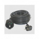 Silver Alargador Corriente Schucko 3MTRS 9223 Negro  SILVER ELECTRONICS