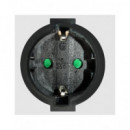 Silver Alargador Corriente Schucko 3MTRS 9223 Negro  SILVER ELECTRONICS