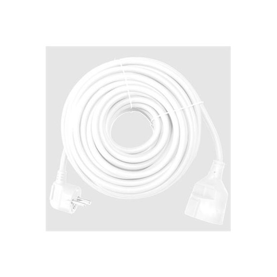 Silver Alargador Corriente Schucko 10MTRS 9219 Blanco  SILVER ELECTRONICS