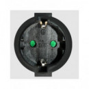 SILVER Alargador Corriente Schucko 2Mtrs 9222 Negro