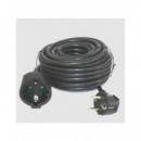 SILVER Alargador Corriente Schucko 2Mtrs 9222 Negro