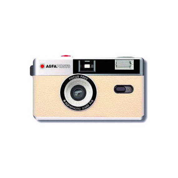 AGFAPHOTO Camara Fotos Analogica con Flash 35MM A2239 Beige