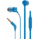 JBL T160 Mini Auriculares Estereo con Microfono Azul