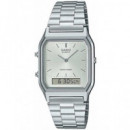 CASIO Coleccion AQ-230A-7AMQYES Reloj Digital/analogico Correa Plateado/blanco