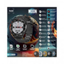 SAMI Reloj Smartwatch Inteligente Moon Sueño/cardiaco/oxigeno/manos Libre WS2380SN Negro