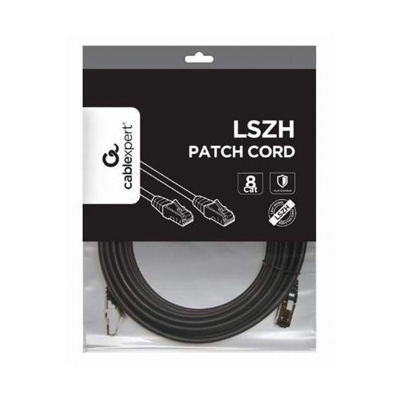 CABLEXPERT Cable Red RJ45 CAT8 10MTR Negro