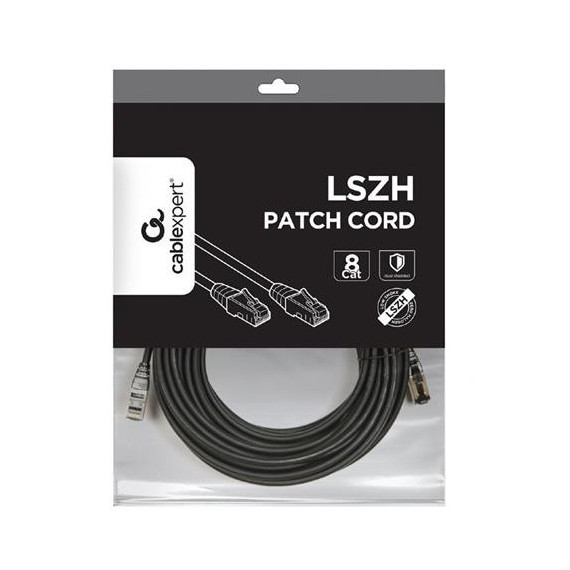 CABLEXPERT Cable Red RJ45 CAT8 15MTR Negro