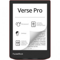 POCKETBOOK Libro Electronico Verse Pro  6" 16GB,BLUETOOTH,SMARTLIGHT,ROJO