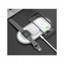 HOCO Cargador Inalambrico 3 en 1 CW24 para Iphone, Aripods y Iwatch