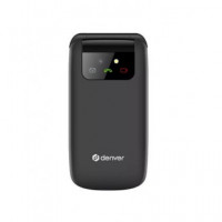DENVER Telefono Movil con Tapa 4G Senior BAS-24600L Negro