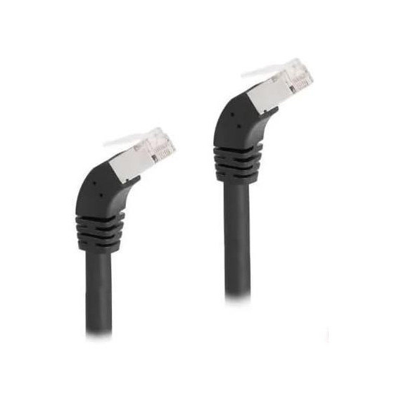 DELOCK Cable RJ45 Cat 6A Acodado 45º 0.5Mtr Negro 80274