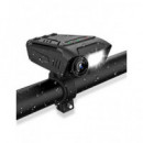 NEDIS Camara Para Ciclista 3 En 1 Con Linterna y Timbre/ Full HD CCAM100BK