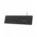 SUBBLIM Teclado con Cable USB Slim Silencioso Business Negro