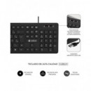 SUBBLIM Teclado con Cable USB Slim Silencioso Business Negro