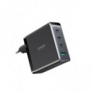 JOYROOM Cargador Red+cable Datos Tipo C M/m 140W 3XTIPO C+1X USB Negro JT-TCG05EU
