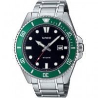 CASIO Coleccion MDV-107D-3AVEF Reloj Analogico Correa Resina, Pantalla Neon, Cronometro, Fecha, Alar - Guanxe Atlantic Marketpla