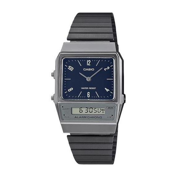 CASIO Coleccion AQ-800E-2AEF Reloj Analogico/digtial Correa Acero Inox Negra Cronometro,fecha,resit
