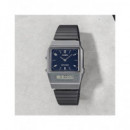 CASIO Coleccion AQ-800E-2AEF Reloj Analogico/digtial Correa Acero Inox Negra Cronometro,fecha,resit