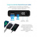 KSIX Bateria Externa Portatil 10000MAH con Carga Inalambrica Magnetica 22.5W