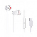 AIWA Auricular Estereo Conector Tipo C con Microfono Blanco