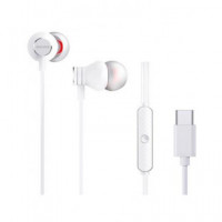 AIWA Auricular Estereo Conector Tipo C con Microfono Blanco