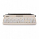 KOOLTECH Teclado BLUETOOTH Vintage con Soporte CPI800