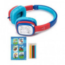 KOOLTECH Auricular de Casco Infantil con Lapices de Colores Deporte Cph Kids 3