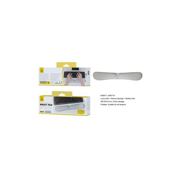 Oneplus Reposamuñecas para Teclado Gris NG6071  ONE PLUS