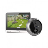EZVIZ Mirilla Inteligente Wifi Recargable con Timbre Full HD DP2C Plata y Negro
