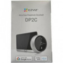 EZVIZ Mirilla Inteligente Wifi Recargable con Timbre Full HD DP2C Plata y Negro