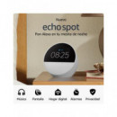 AMAZON Altavoz BLUETOOTH Echo Spot 2024 con Pantalla Blanco, Alexa Integrado,manos Libres,wifi