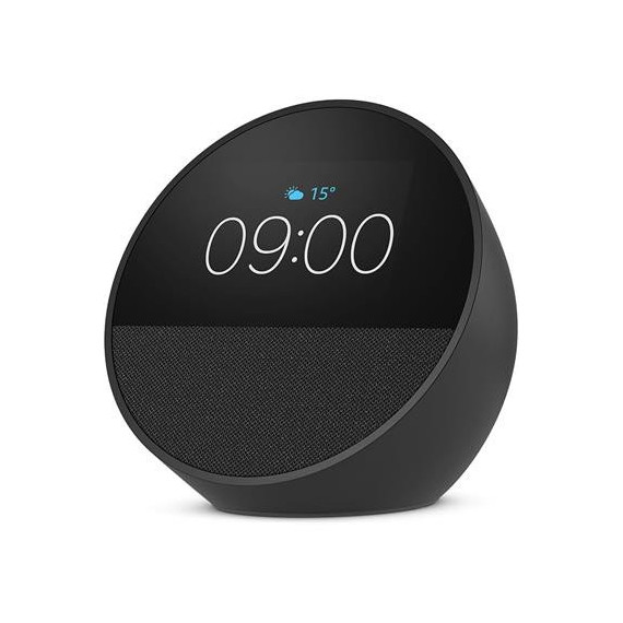 AMAZON Altavoz BLUETOOTH Echo Spot 2024 con Pantalla Negro, Alexa Integrado,manos Libres,wifi