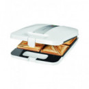 CLATRONIC Sandwichera St 3629 para 4 Sandwich 1200W Acero Inoxidable