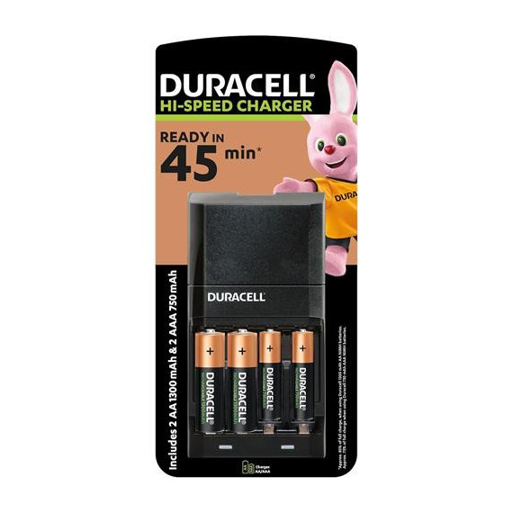 DURACELL Cargador Bateria Aa/aaa con 4X Pilas CEF27SPEEDY