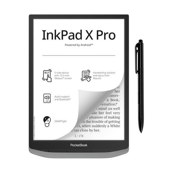 POCKETBOOK Libro Electronico Inkpad X Pro 10.3"",PANTALLA Tactil ,wifi,bluetooth,,luz Frontal