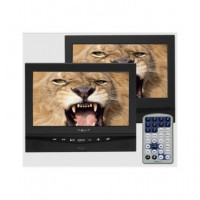 Nevir Reproductor DVD Portatil con Doble Pantalla 10.1" NVR-2778DVD-PDCU con Mando  LALO