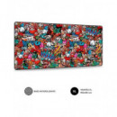 SUBBLIM Alfombrilla Raton Graffiti Xl 90X40