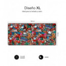 SUBBLIM Alfombrilla Raton Graffiti Xl 90X40