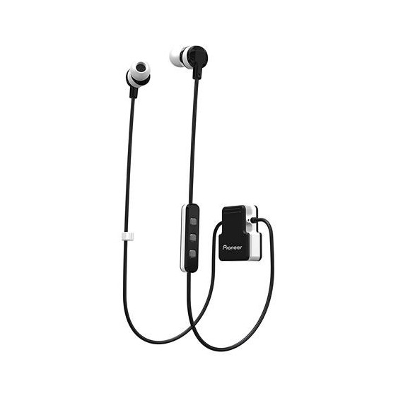PIONEER Auricular BLUETOOTH Clipwear SE-CLB5BT Blanco/negro Resistente a Salpicaduras con Clip para