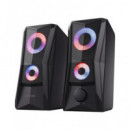 TRUST Altavoces Gaming GXT606 Javv Rgb Negros