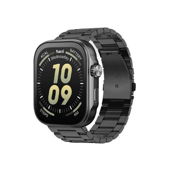 SAMI Reloj Smartwatch Inteligente Supra WS-2383SN con Gps/sueño/cardiaco/oxigeno Metalico Negro