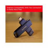 SANDISK Pendrive para Iphone con Lightning y Tipo C 256GB