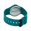 CASIO MQ-24B-3BEF Reloj Analogico, Resistente Al Agua, Correa de Resina Verde
