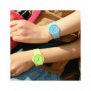 CASIO LQ-24B-3BEF Reloj Analogico, Resistente Al Agua, Correa de Resina Verde